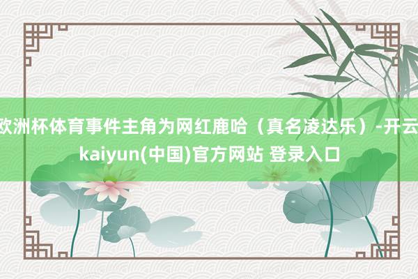 欧洲杯体育事件主角为网红鹿哈（真名凌达乐）-开云·kaiyun(中国)官方网站 登录入口